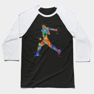 Male Cricket Player Baseball T-Shirt